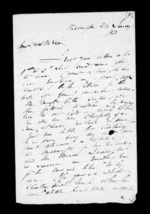 5 pages written 24 Jan 1853 by Robert Roger Strang in Wellington to Sir Donald McLean, from Family correspondence - Robert Strang (father-in-law)