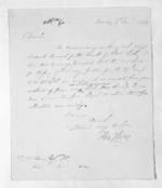 2 pages written 4 Jan 1848 by Henry King to Sir Donald McLean, from Inward letters -  Henry King