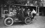 Service car and passengers at Taupo
