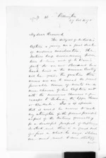 4 pages written 27 Oct 1870 by an unknown author in Wellington, from Minister of Colonial Defence - East Coast hostilities