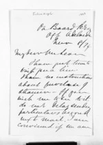 2 pages written 8 Nov 1874 by Sir Julius Vogel to Sir Donald McLean, from Inward letters - Julius Vogel