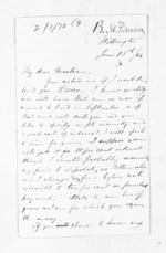 2 pages written 13 Jun 1864 by Bingham Arthur Ferard in Wellington to Sir Donald McLean, from Inward letters - B A Ferard