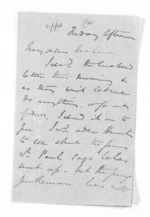 2 pages written by George Sisson Cooper to Sir Donald McLean, from Inward letters - George Sisson Cooper