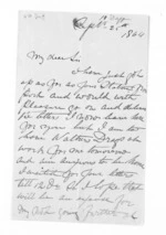 2 pages written 25 Sep 1864 by Hector Ross Duff to Sir Donald McLean, from Inward letters - Surnames, Duff
