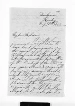 3 pages written 21 May 1858 by John Henry Townsend in Dunedin City to Sir Donald McLean, from Inward letters - Surnames, Tol - Tox