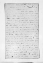 2 pages written 9 Jul 1865 by James Peachey to Sir Donald McLean, from Inward letters - Surnames, Pas - Pea