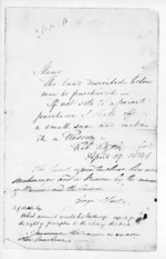 2 pages written 19 Apr 1844 by George Clarke, from Protector of Aborigines - Papers