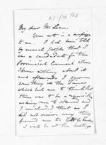 2 pages written by Bingham Arthur Ferard to Sir Donald McLean, from Inward letters - B A Ferard