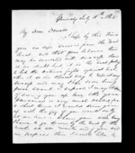 3 pages written 18 Jul 1865 by Archibald John McLean in Glenorchy to Sir Donald McLean, from Inward family correspondence - Archibald John McLean (brother)