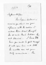 3 pages written by Sir Thomas Robert Gore Browne to Sir Donald McLean, from Inward and outward letters - Sir Thomas Gore Browne (Governor)