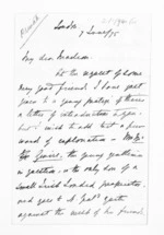 6 pages written 7 Jun 1875 by Sir John Hall in London to Sir Donald McLean, from Inward letters -  Sir John Hall