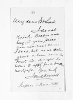 1 page written 1 Jun 1868 by John Gibson Kinross in Napier City to Sir Donald McLean, from Inward letters -  John G Kinross