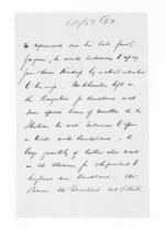 3 pages written by George Thomas Fannin, from Inward letters - G T Fannin