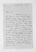 3 pages written 7 Feb 1868 by William Sefton Moorhouse in Napier City, from Inward letters - W S Moorhouse