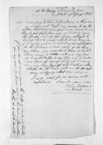 2 pages written 28 Jan 1845 by Benjamin Newell in Auckland City to Sir Donald McLean in New Plymouth, from Inward letters - Benjamin Newell