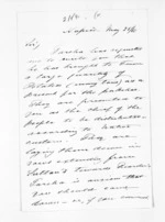 2 pages written 25 May 1868 by James Grindell in Napier City to Sir Donald McLean, from Inward letters - James Grindell