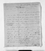 3 pages written 17 Mar 1846 by J E Spencer to Sir Donald McLean, from Inward letters - Surnames, Spe - Sta