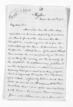 4 pages written 23 Dec 1875 by Robert Smelt Bush in Raglan to Napier City, from Inward letters - Robert S Bush