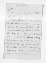 2 pages written 16 Aug 1865 by Henry E Rice in Tauranga to Sir Donald McLean in Napier City, from Inward letters - Surnames, Rho - Ric