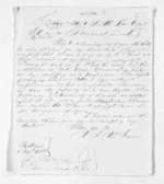 2 pages written 5 Aug 1850 by A J McInnis in Auckland City to Sir Donald McLean in Taranaki Region, from Inward letters -  Archibald Alexander MacInnes and others