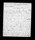 4 pages written 9 Aug 1864 by Archibald John McLean in Glenorchy to Sir Donald McLean, from Inward family correspondence - Archibald John McLean (brother)