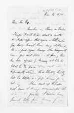 4 pages written 16 Sep 1872 by Francis Dart Fenton to Sir William Fox, from Inward letters - F D Fenton
