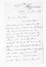 3 pages written 27 Jun 1862 by Michael Fitzgerald in Napier City to Sir Donald McLean, from Inward letters - Michael Fitzgerald