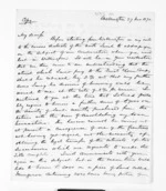 3 pages written 27 Nov 1871 by Sir Donald McLean in Wellington to William Douglas Carruthers in Christchurch City, from Outward drafts and fragments