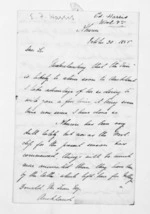 3 pages written 30 Oct 1856 by Edward Francis Harris in Ahuriri to Sir Donald McLean in Auckland City, from Inward letters - Surnames, Har - Haw