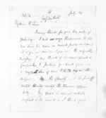 2 pages written 24 Jul 1860 by Sir Thomas Robert Gore Browne to Sir Donald McLean, from Inward letters -  Sir Thomas Gore Browne (Governor)
