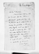 1 page written Nov 1870 by Sir James Prendergast to Sir Donald McLean, from Inward letters - Surnames, Pre - Pri