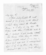 2 pages written 13 Feb 1865 by Octavius Lawes Woodthorpe Bousfield in Napier City, from Inward letters -  Surnames, Bou