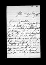 2 pages written 24 May 1875 by Catherine Isabella McLean in Glenorchy to Sir Donald McLean, from Inward family correspondence - Catherine Hart (sister); Catherine Isabella McLean (sister-in-law)
