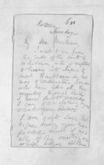 3 pages written by an unknown author in Rotorua to Sir Donald McLean, from Inward letters - Samuel Locke