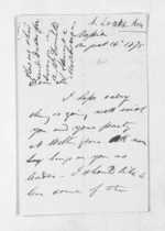 3 pages written 16 Jun 1875 by Samuel Locke in Napier City to Sir Donald McLean, from Inward letters - Samuel Locke