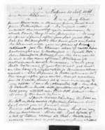 4 pages written 14 Jul 1868 by John Gibson Kinross in Napier City to Sir Donald McLean, from Inward letters -  John G Kinross