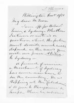 3 pages written 15 Dec 1851 by Joseph Thomas in Wellington City to Sir Donald McLean, from Inward letters - Surnames, Thomas