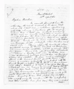 4 pages written 15 Apr 1860 by Henry Robert Russell in Herbert, Mount to Sir Donald McLean, from Inward letters - H R Russell