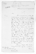 4 pages written 12 Aug 1850 by Sir Donald McLean in Wanganui District, from Native Land Purchase Commissioner - Papers