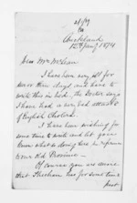 3 pages written 12 Jan 1874 by Edward Lister Green in Auckland Region to Sir Donald McLean, from Inward letters - Edward L Green