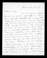 6 pages written 30 Nov 1870 by John Davies Ormond in Napier City to Sir Donald McLean, from Inward letters - J D Ormond