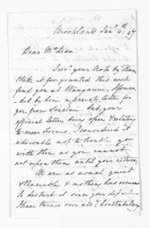 3 pages written 4 Jan 1847 by Henry King in New Plymouth District and New Plymouth to Sir Donald McLean, from Inward letters -  Henry King
