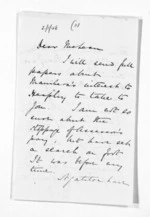 3 pages written 6 Jun 1873 by George Sisson Cooper to Sir Donald McLean, from Inward letters - George Sisson Cooper