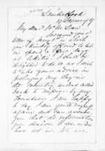 3 pages written 19 Jan 1867 by Voleur Lambe Machado Janisch to Sir Donald McLean, from Inward letters -  V Janisch