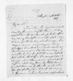 4 pages written 11 Oct 1858 by William Nicholas Searancke in Wellington to Sir Donald McLean in Auckland Region, from Inward letters - W N Searancke