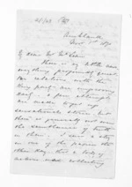4 pages written 1 Nov 1870 by Henry Tacy Clarke in Auckland Region to Sir Donald McLean, from Inward letters - Henry Tacy Clarke