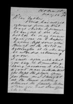 2 pages written 11 May 1876 by Sir Robert Donald Douglas Maclean to Sir Donald McLean, from Inward family correspondence - Douglas Maclean (son)