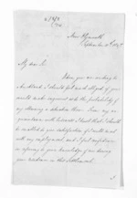 3 pages written 11 Sep 1847 by Richard Chilman in New Plymouth District to Sir Donald McLean, from Inward letters - Surnames, Cha - Cla