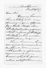 3 pages written 30 Jan 1857 by Thomas Spencer Forsaith in Auckland City to Sir Donald McLean, from Inward letters - Surnames, Foo - Fox