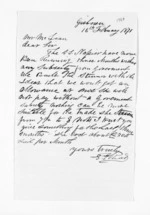 1 page written 16 Feb 1871 by George Edward Read in Gisborne to Sir Donald McLean, from Inward letters -  G E Read